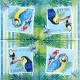 Салфетка для декупажа "Птицы Бразилии" бумажная LU251420, 33х33 см